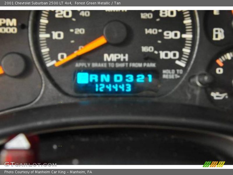 Forest Green Metallic / Tan 2001 Chevrolet Suburban 2500 LT 4x4