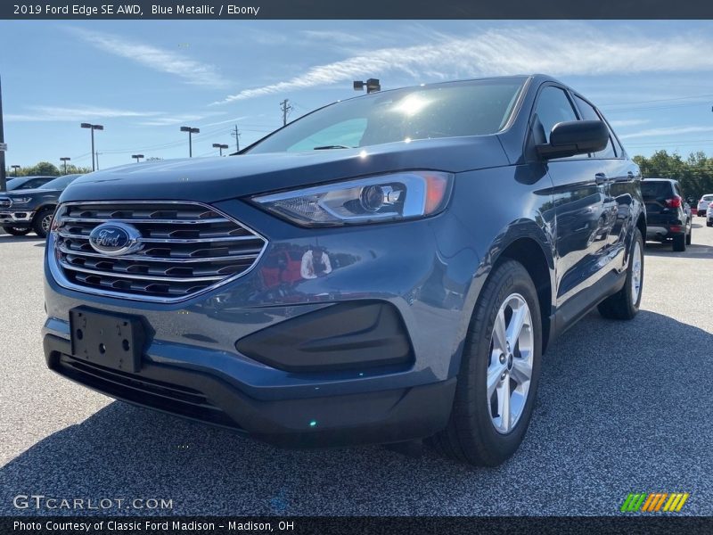 Blue Metallic / Ebony 2019 Ford Edge SE AWD
