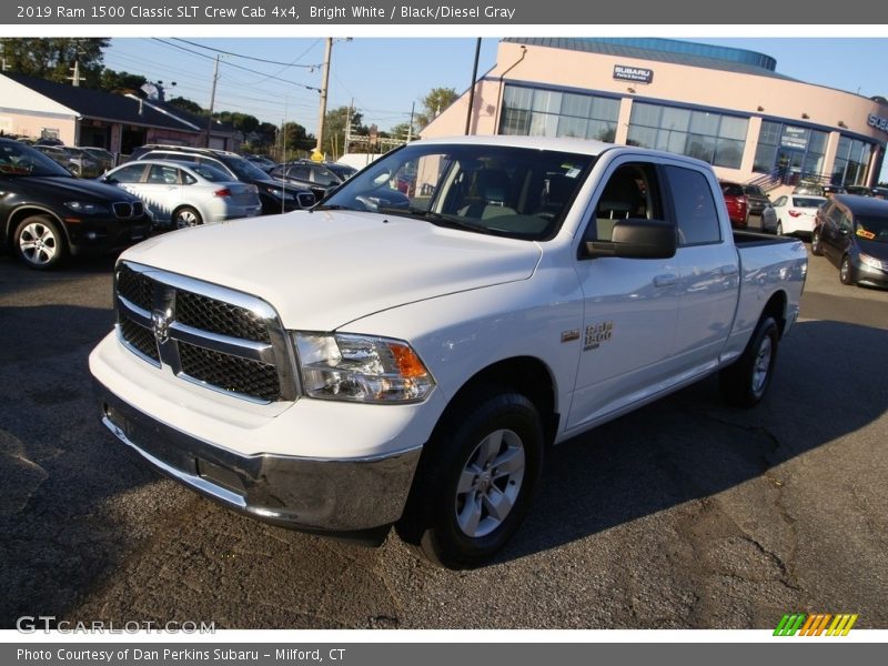 Bright White / Black/Diesel Gray 2019 Ram 1500 Classic SLT Crew Cab 4x4