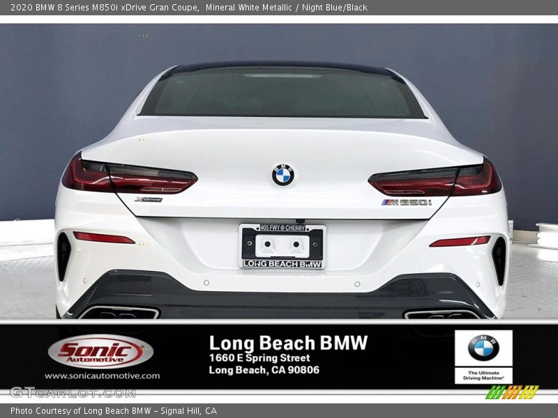Mineral White Metallic / Night Blue/Black 2020 BMW 8 Series M850i xDrive Gran Coupe