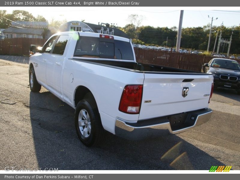 Bright White / Black/Diesel Gray 2019 Ram 1500 Classic SLT Crew Cab 4x4