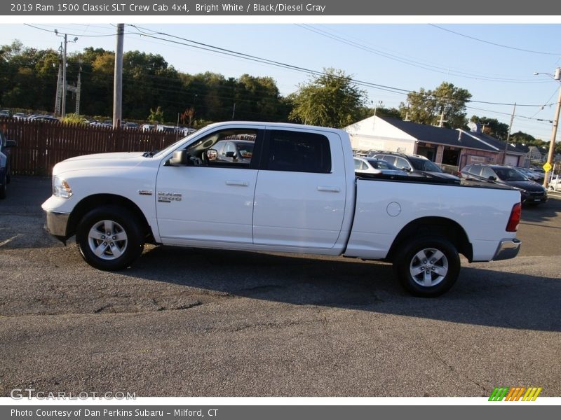 Bright White / Black/Diesel Gray 2019 Ram 1500 Classic SLT Crew Cab 4x4