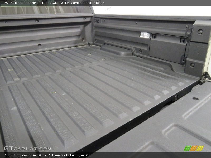White Diamond Pearl / Beige 2017 Honda Ridgeline RTL-T AWD