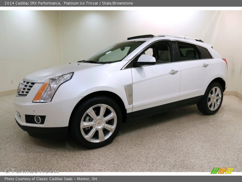 Platinum Ice Tricoat / Shale/Brownstone 2014 Cadillac SRX Performance