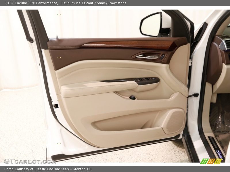 Platinum Ice Tricoat / Shale/Brownstone 2014 Cadillac SRX Performance