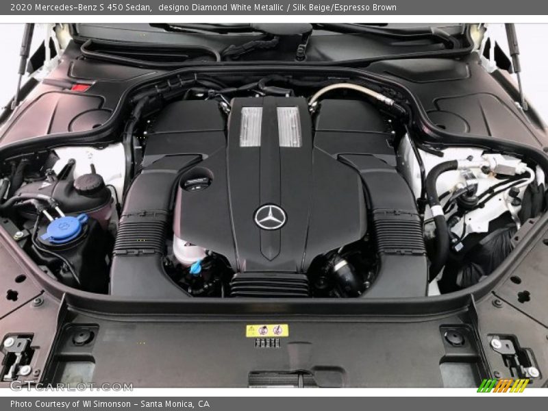  2020 S 450 Sedan Engine - 3.0 Liter DI biturbo DOHC 24-Valve VVT V6