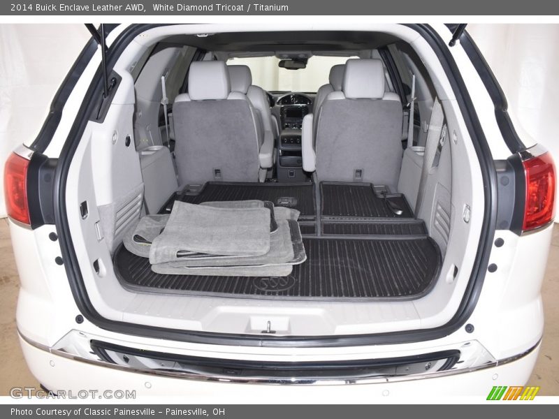 White Diamond Tricoat / Titanium 2014 Buick Enclave Leather AWD