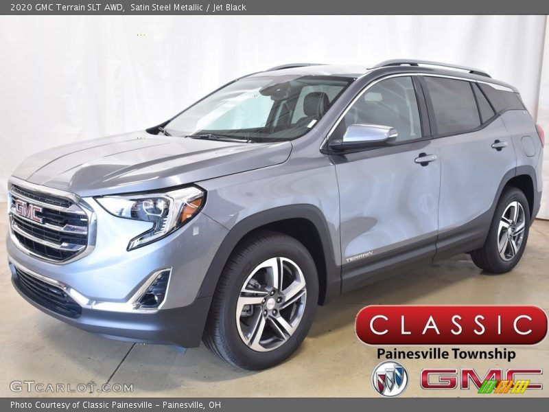 Satin Steel Metallic / Jet Black 2020 GMC Terrain SLT AWD