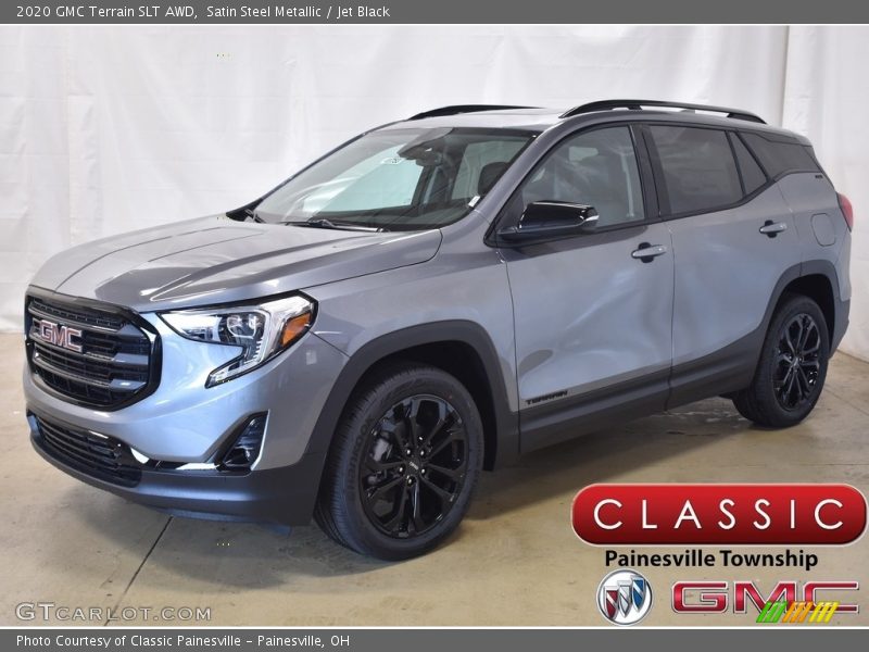 Satin Steel Metallic / Jet Black 2020 GMC Terrain SLT AWD