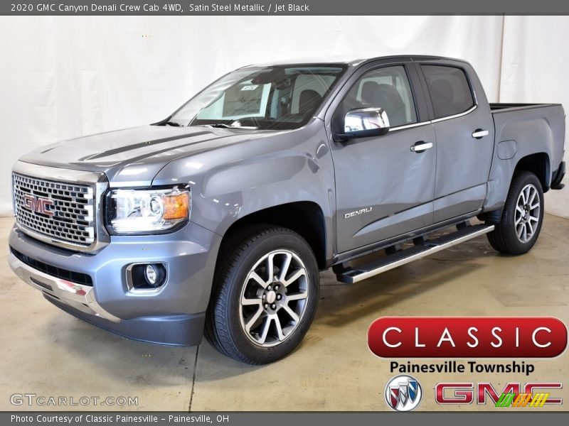 Satin Steel Metallic / Jet Black 2020 GMC Canyon Denali Crew Cab 4WD