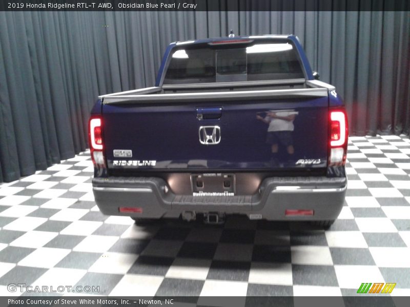 Obsidian Blue Pearl / Gray 2019 Honda Ridgeline RTL-T AWD