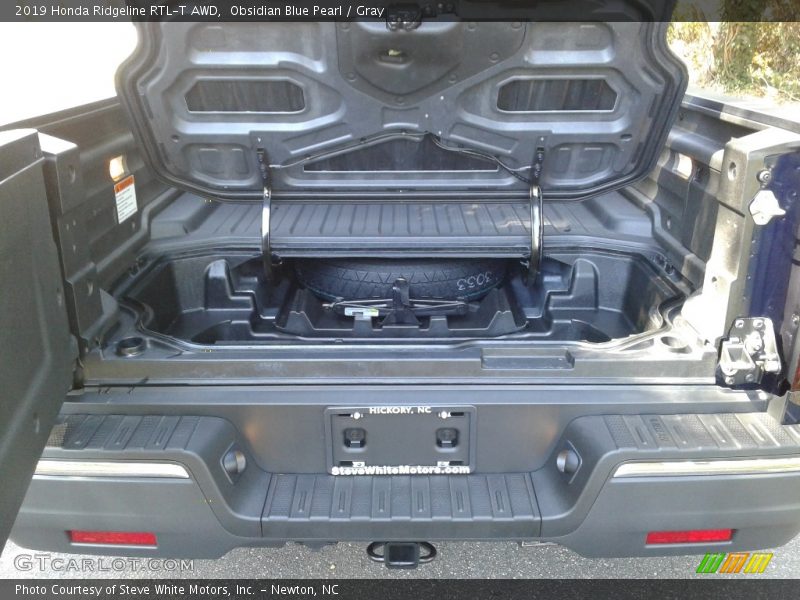 Obsidian Blue Pearl / Gray 2019 Honda Ridgeline RTL-T AWD