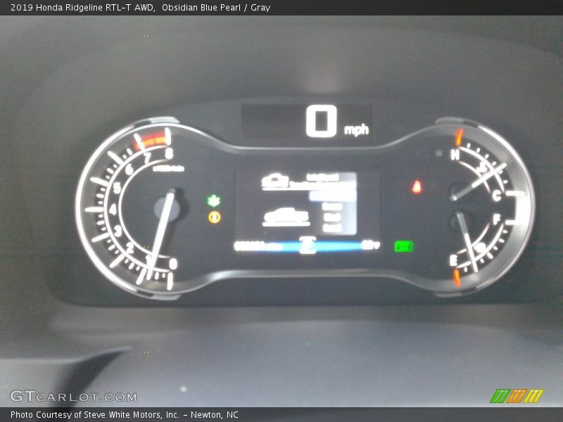 Obsidian Blue Pearl / Gray 2019 Honda Ridgeline RTL-T AWD