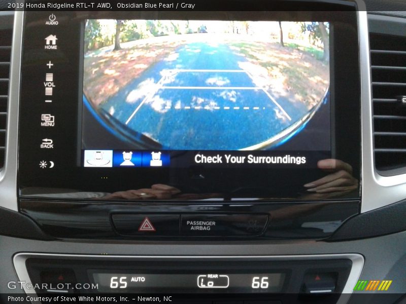 Obsidian Blue Pearl / Gray 2019 Honda Ridgeline RTL-T AWD