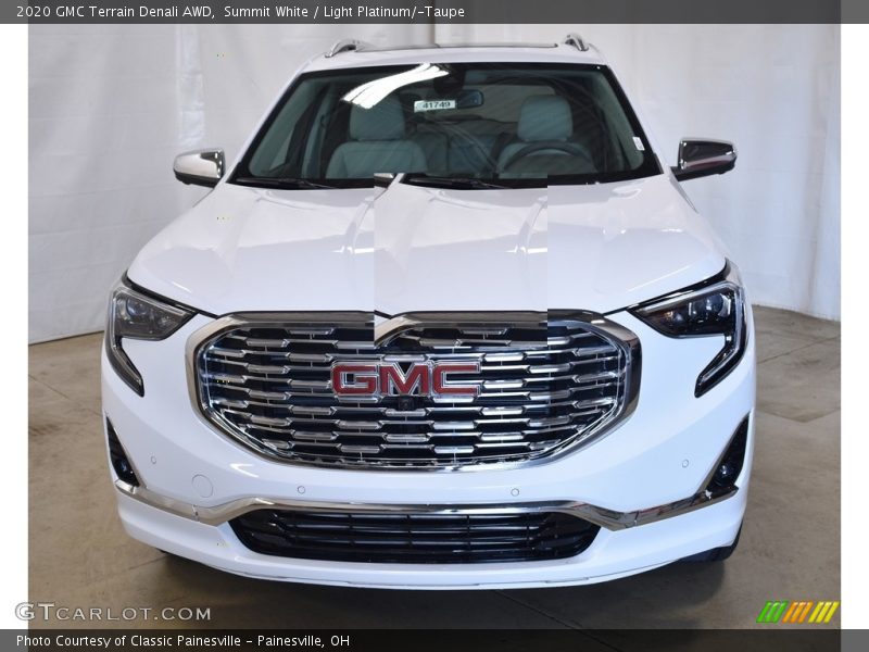 Summit White / Light Platinum/­Taupe 2020 GMC Terrain Denali AWD