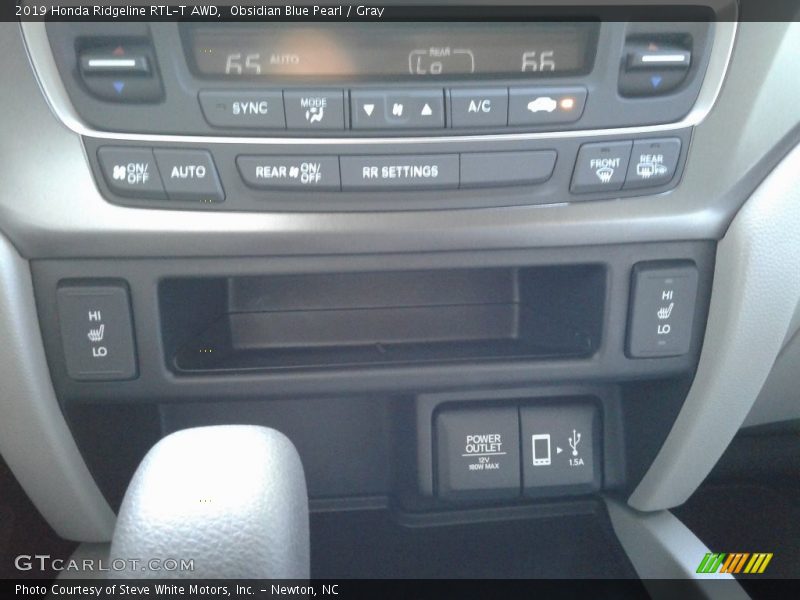 Obsidian Blue Pearl / Gray 2019 Honda Ridgeline RTL-T AWD
