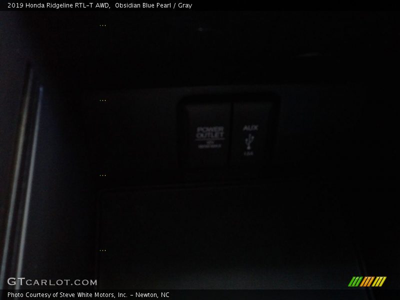 Obsidian Blue Pearl / Gray 2019 Honda Ridgeline RTL-T AWD