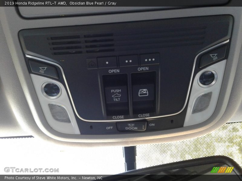 Obsidian Blue Pearl / Gray 2019 Honda Ridgeline RTL-T AWD