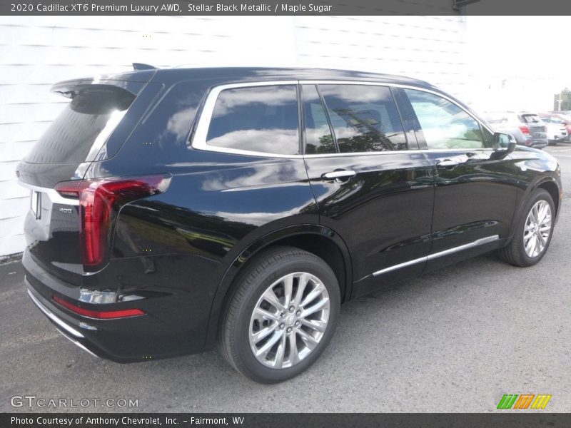 Stellar Black Metallic / Maple Sugar 2020 Cadillac XT6 Premium Luxury AWD