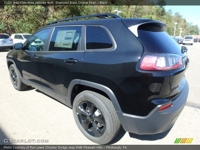 Diamond Black Crystal Pearl / Black 2020 Jeep Cherokee Altitude 4x4