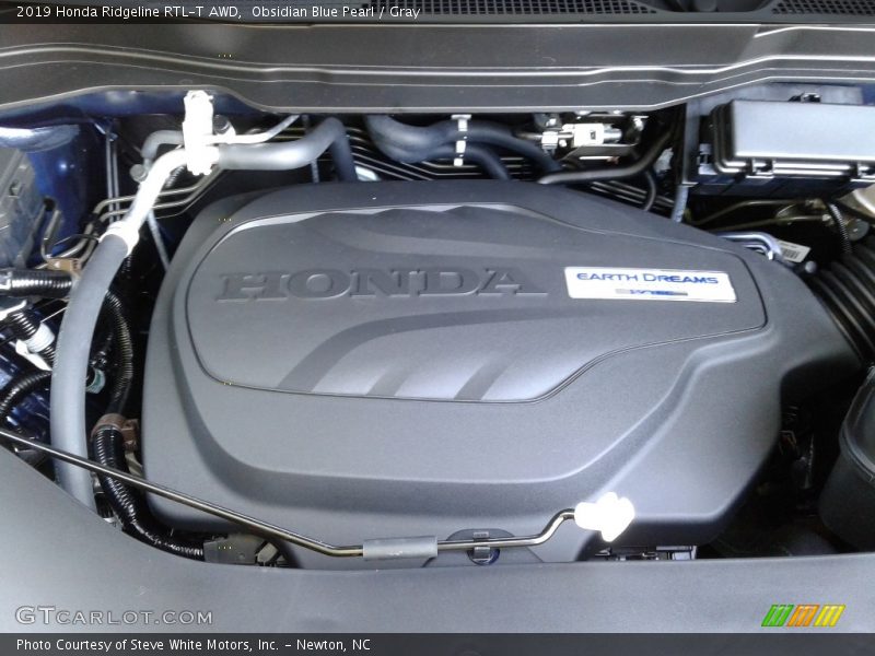 Obsidian Blue Pearl / Gray 2019 Honda Ridgeline RTL-T AWD