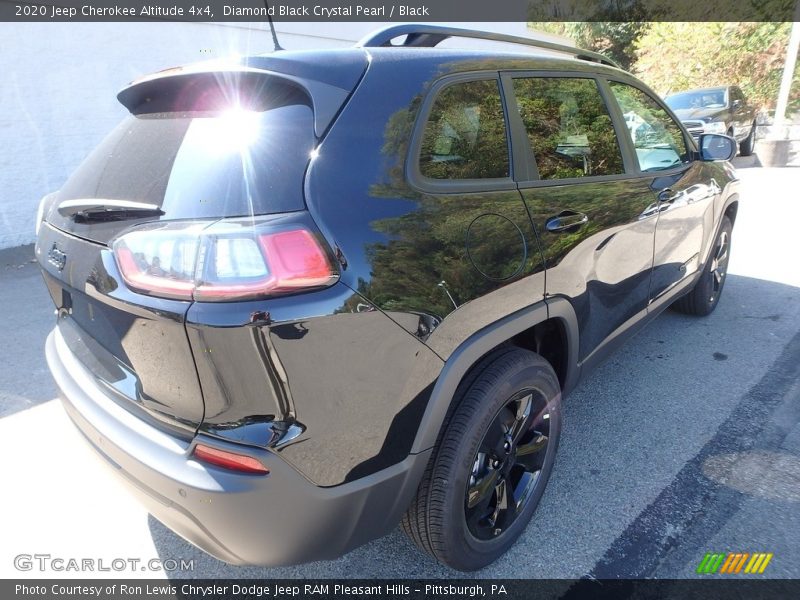 Diamond Black Crystal Pearl / Black 2020 Jeep Cherokee Altitude 4x4