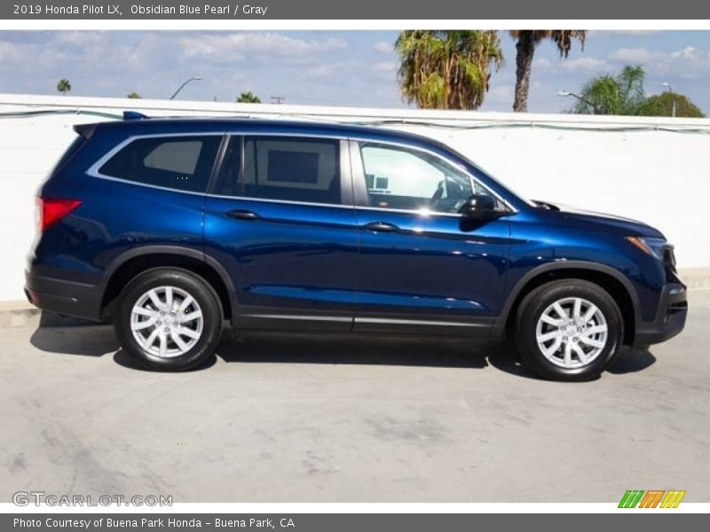 Obsidian Blue Pearl / Gray 2019 Honda Pilot LX