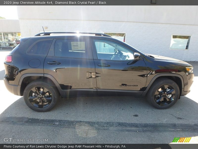 Diamond Black Crystal Pearl / Black 2020 Jeep Cherokee Altitude 4x4