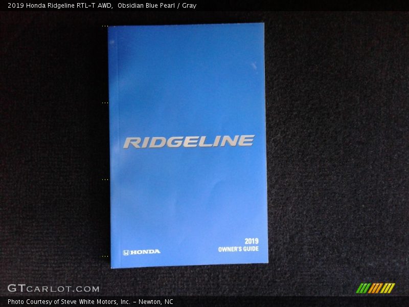 Obsidian Blue Pearl / Gray 2019 Honda Ridgeline RTL-T AWD