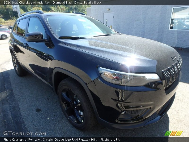 Diamond Black Crystal Pearl / Black 2020 Jeep Cherokee Altitude 4x4