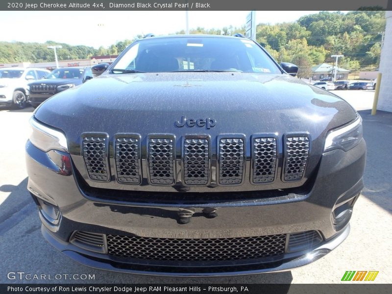 Diamond Black Crystal Pearl / Black 2020 Jeep Cherokee Altitude 4x4
