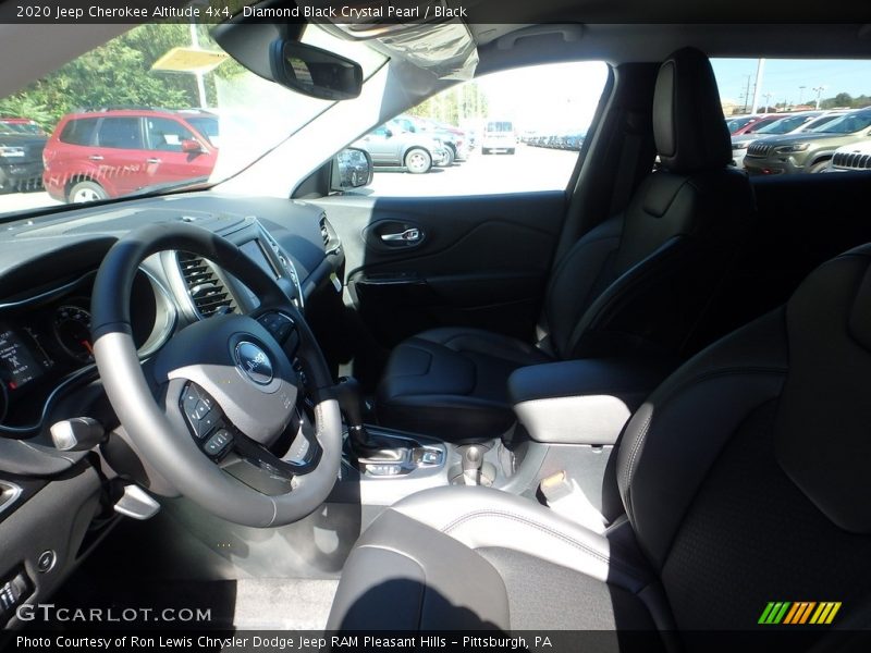 Diamond Black Crystal Pearl / Black 2020 Jeep Cherokee Altitude 4x4