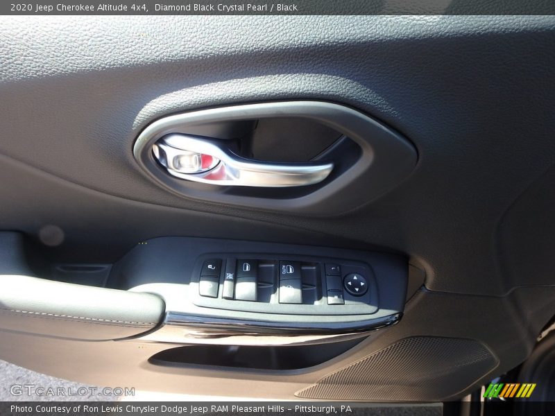 Diamond Black Crystal Pearl / Black 2020 Jeep Cherokee Altitude 4x4