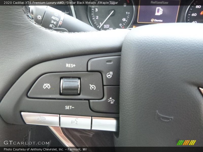 Stellar Black Metallic / Maple Sugar 2020 Cadillac XT6 Premium Luxury AWD