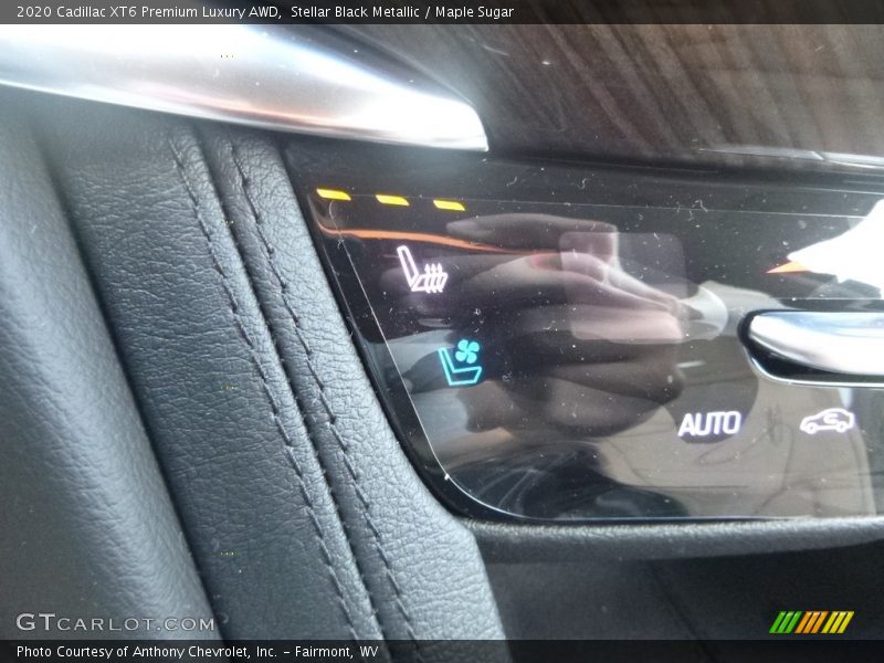 Stellar Black Metallic / Maple Sugar 2020 Cadillac XT6 Premium Luxury AWD