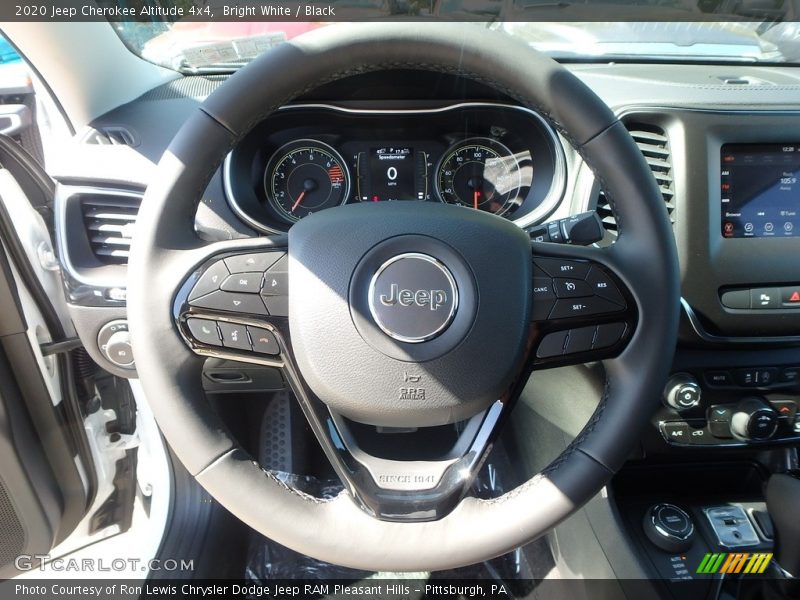 Bright White / Black 2020 Jeep Cherokee Altitude 4x4