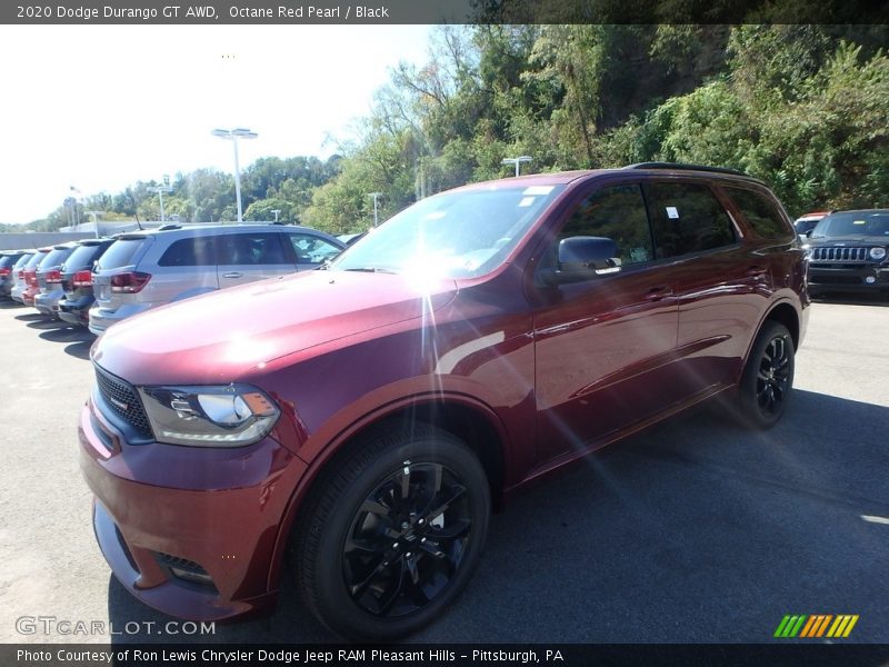 Octane Red Pearl / Black 2020 Dodge Durango GT AWD