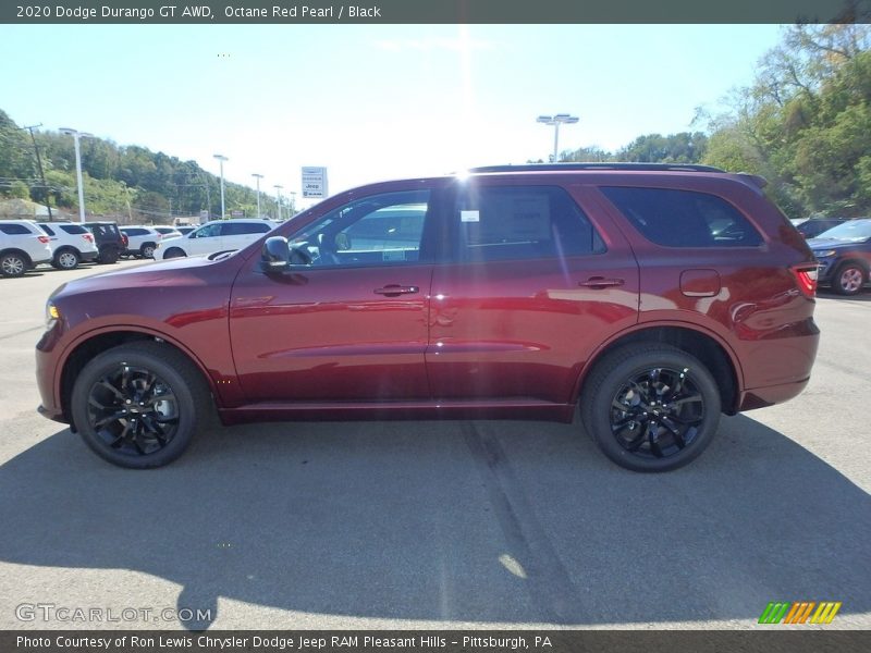 Octane Red Pearl / Black 2020 Dodge Durango GT AWD