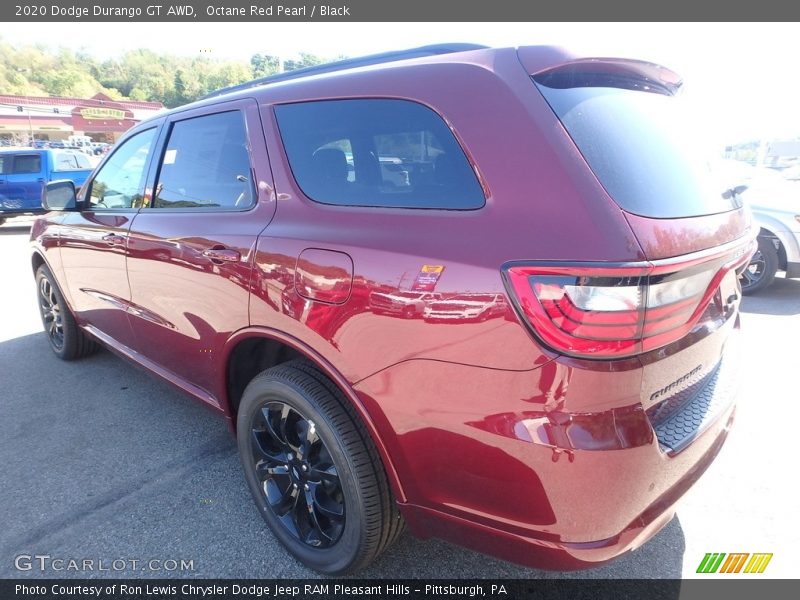 Octane Red Pearl / Black 2020 Dodge Durango GT AWD