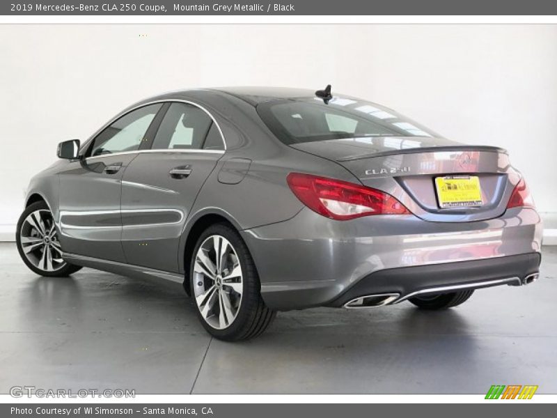 Mountain Grey Metallic / Black 2019 Mercedes-Benz CLA 250 Coupe
