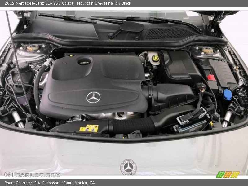 Mountain Grey Metallic / Black 2019 Mercedes-Benz CLA 250 Coupe