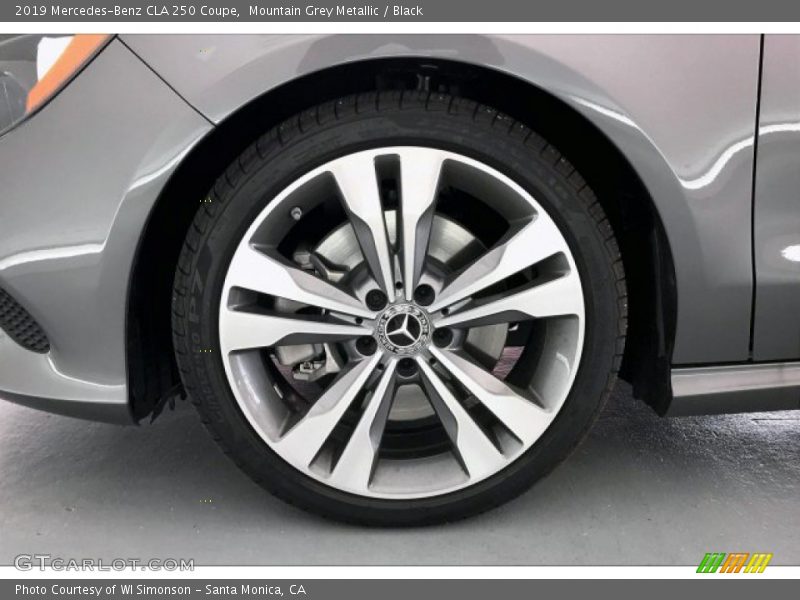Mountain Grey Metallic / Black 2019 Mercedes-Benz CLA 250 Coupe