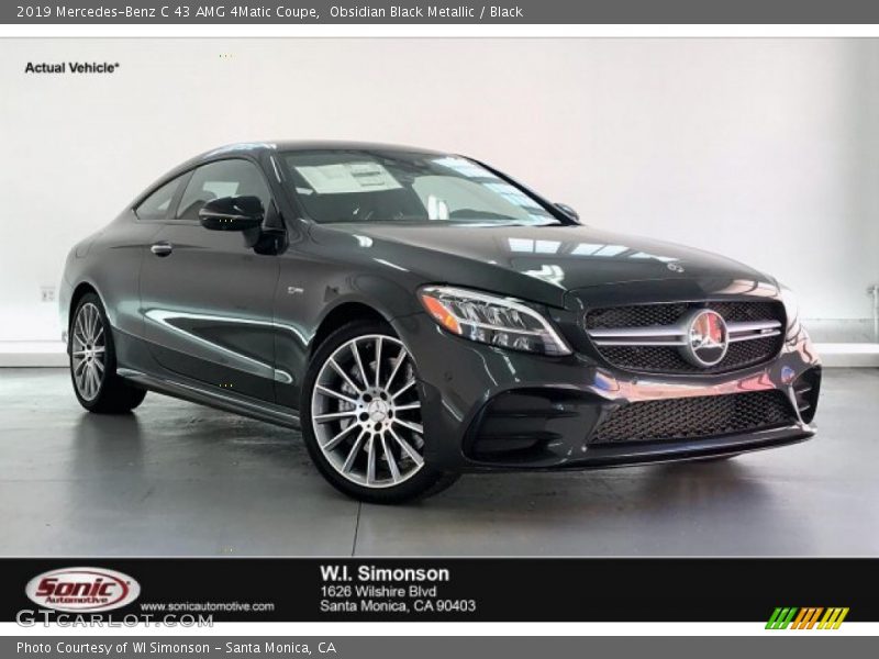 Obsidian Black Metallic / Black 2019 Mercedes-Benz C 43 AMG 4Matic Coupe