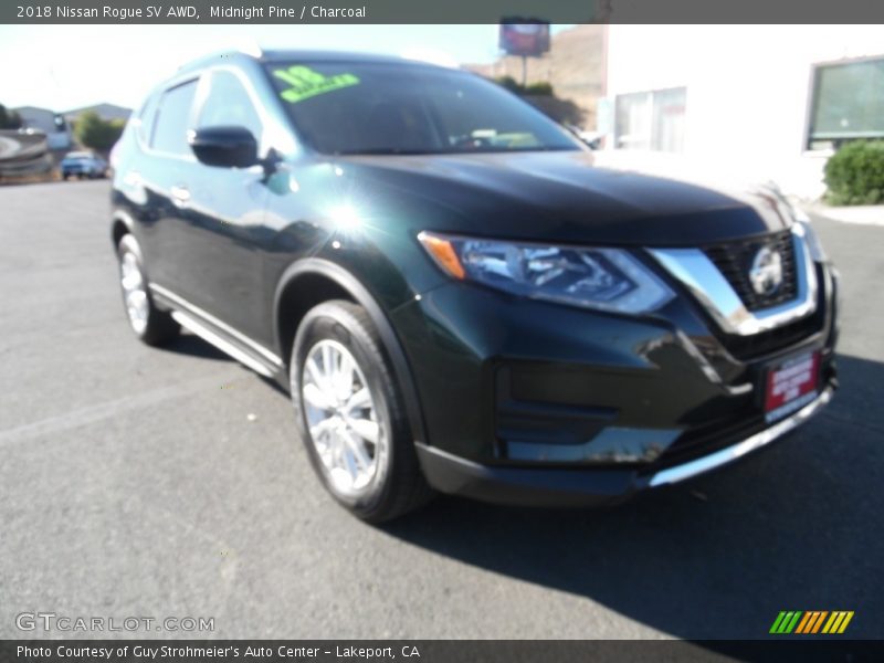 Midnight Pine / Charcoal 2018 Nissan Rogue SV AWD
