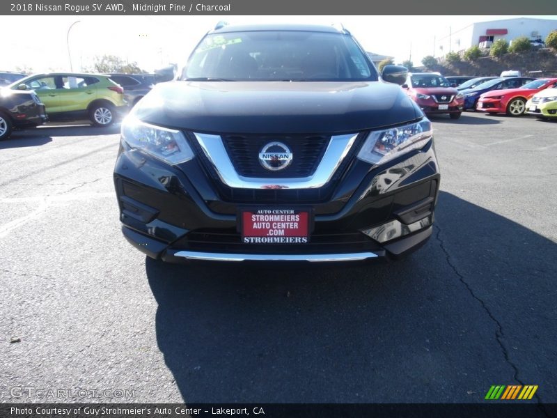 Midnight Pine / Charcoal 2018 Nissan Rogue SV AWD