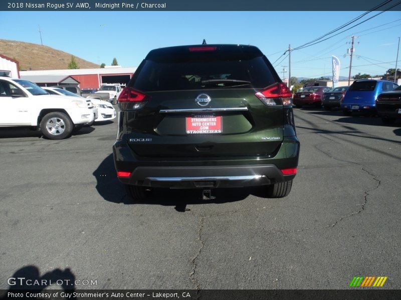 Midnight Pine / Charcoal 2018 Nissan Rogue SV AWD