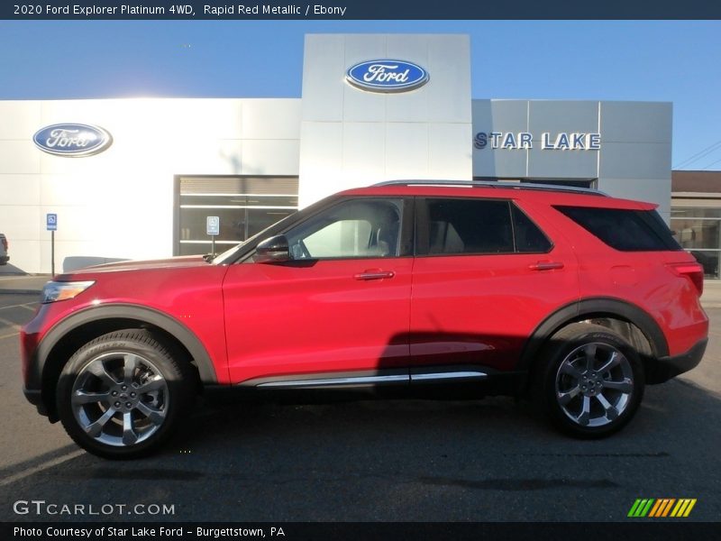 Rapid Red Metallic / Ebony 2020 Ford Explorer Platinum 4WD