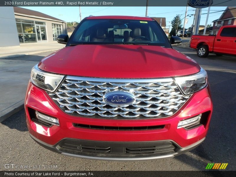 Rapid Red Metallic / Ebony 2020 Ford Explorer Platinum 4WD
