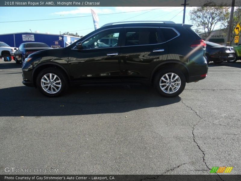 Midnight Pine / Charcoal 2018 Nissan Rogue SV AWD