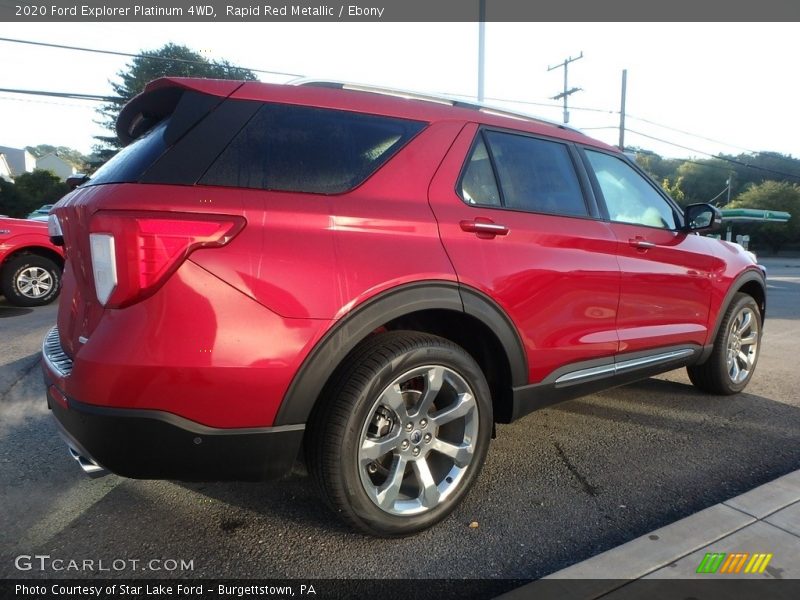 Rapid Red Metallic / Ebony 2020 Ford Explorer Platinum 4WD
